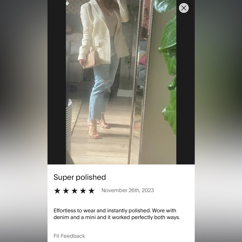Maje Textured Cream Jacket - Picture 15 of 16